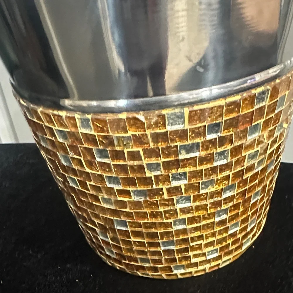 PIER 1 IMPORTS Gold Mosaic Stainless Steel
